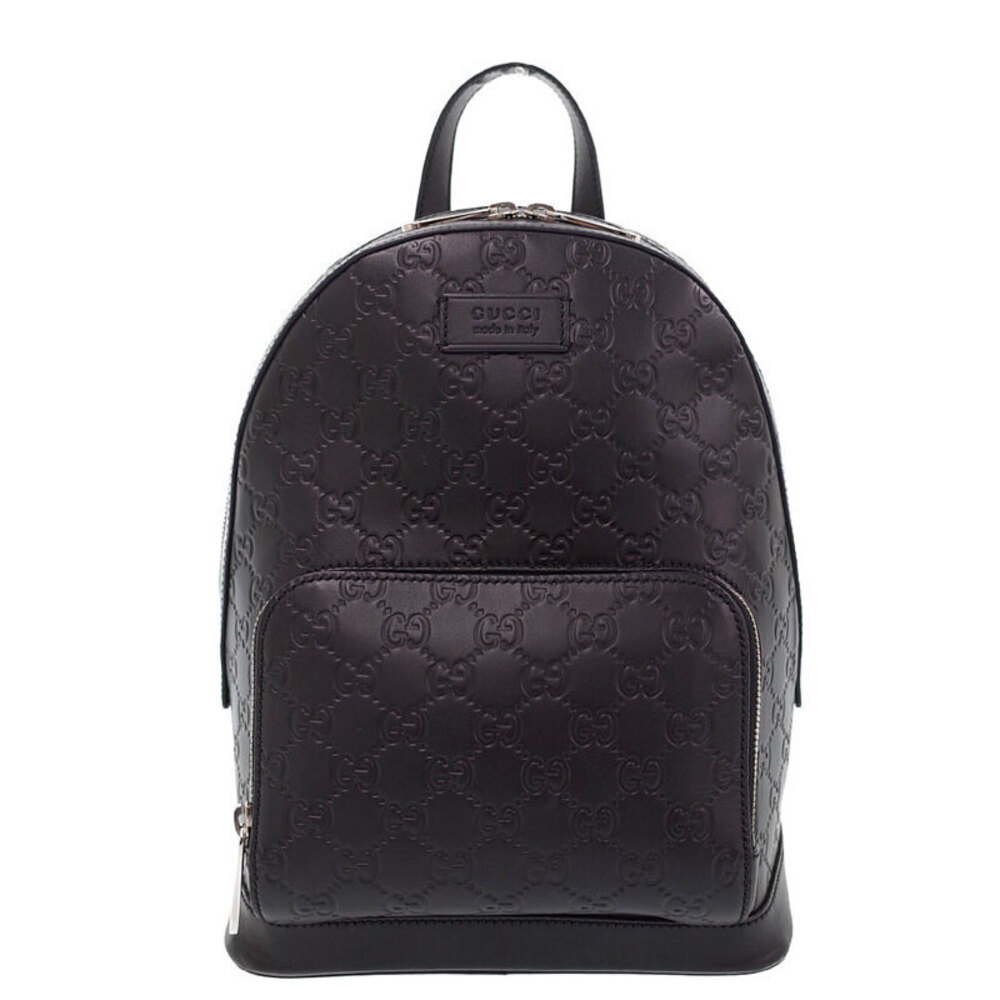 GUCCI Guccissima Signature Leather Backpack Black